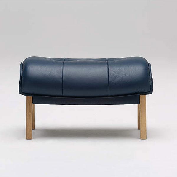 yuu 送料込 karimoku zu49 カリモク 本革 オットマン カリモク家具（KARIMOKU FURNITURE） カリモク スツール ZU49モデル