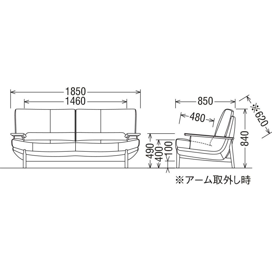 ○①カリモク karimoku 本革ソファ ZU4618E343 ○①【美品】カリモク