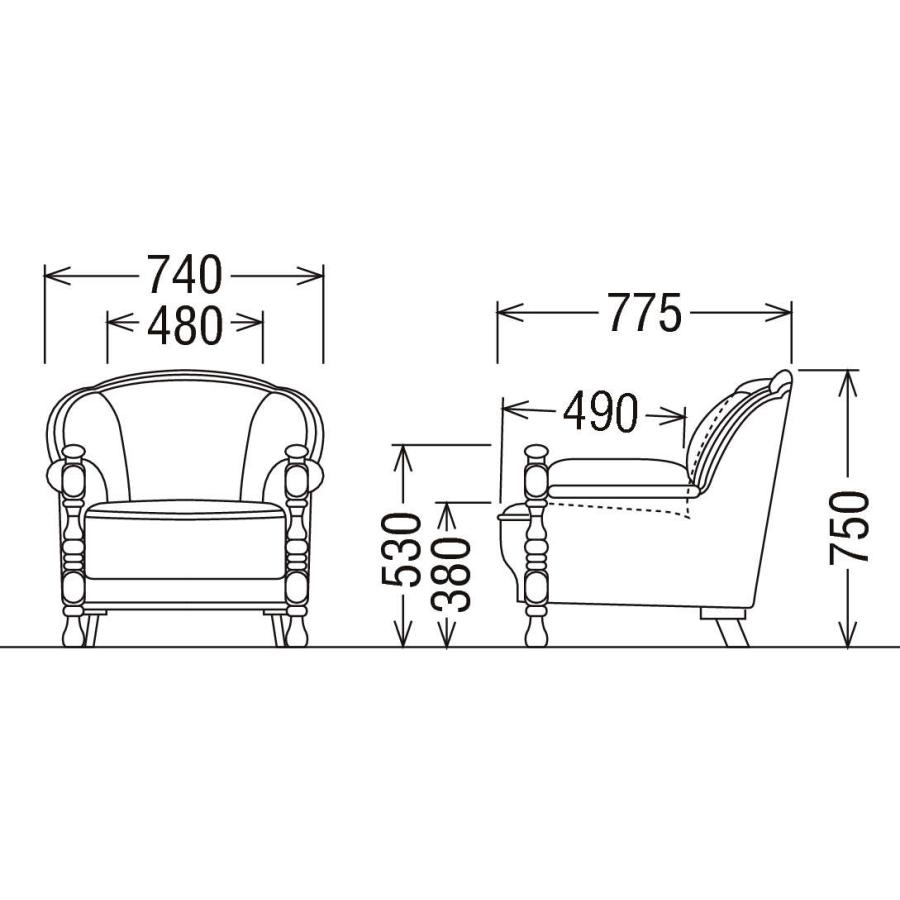 カリモク家具（KARIMOKU FURNITURE） カリモク ソファ 肘掛椅子 一人