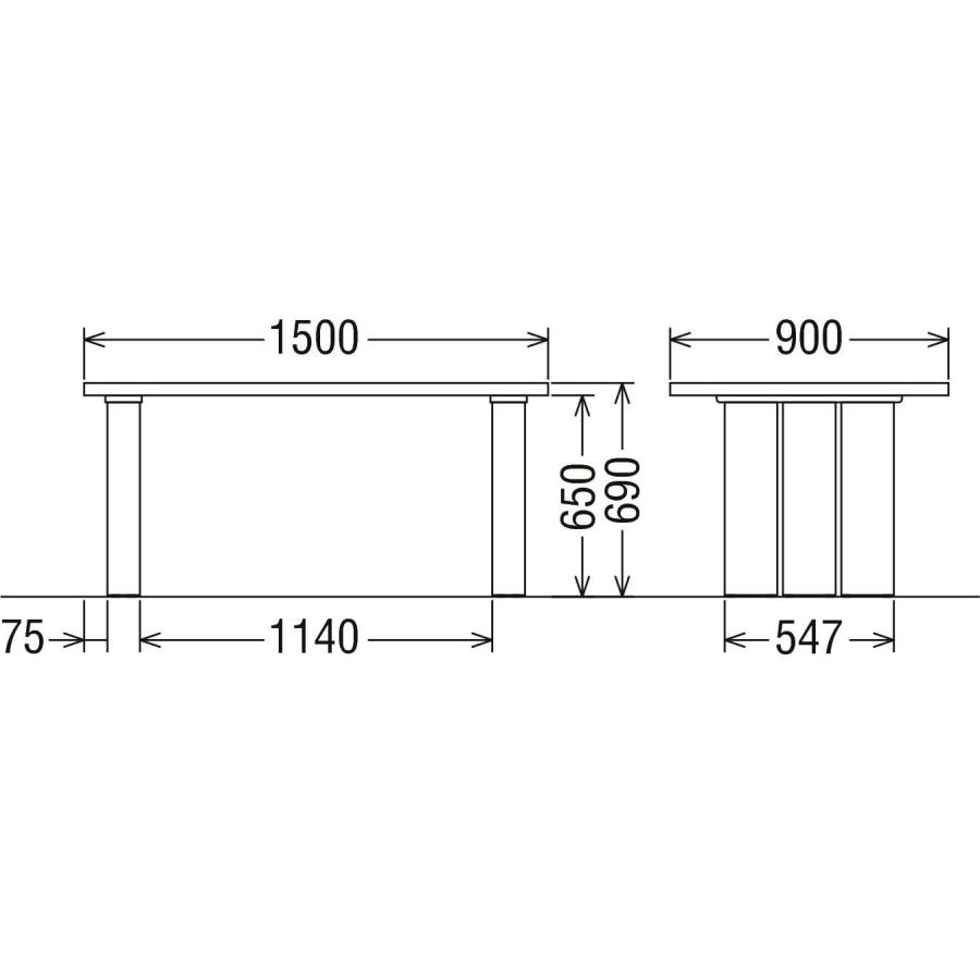 カリモク家具（KARIMOKU FURNITURE） カリモク 食堂テーブル DH6245 