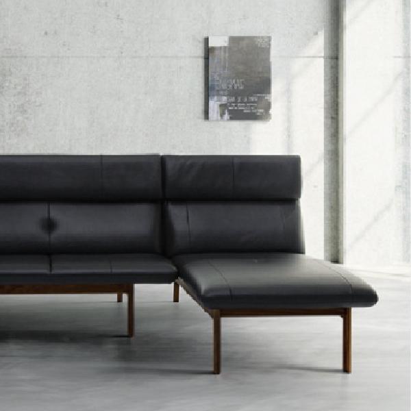 karimokuカリモク本革リクライニングソファ1P left側