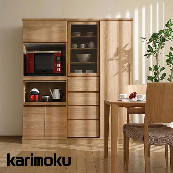 カリモク　和風すっきりとした食器棚 カリモク家具（KARIMOKU FURNITURE） カリモク キッチンボード 家電