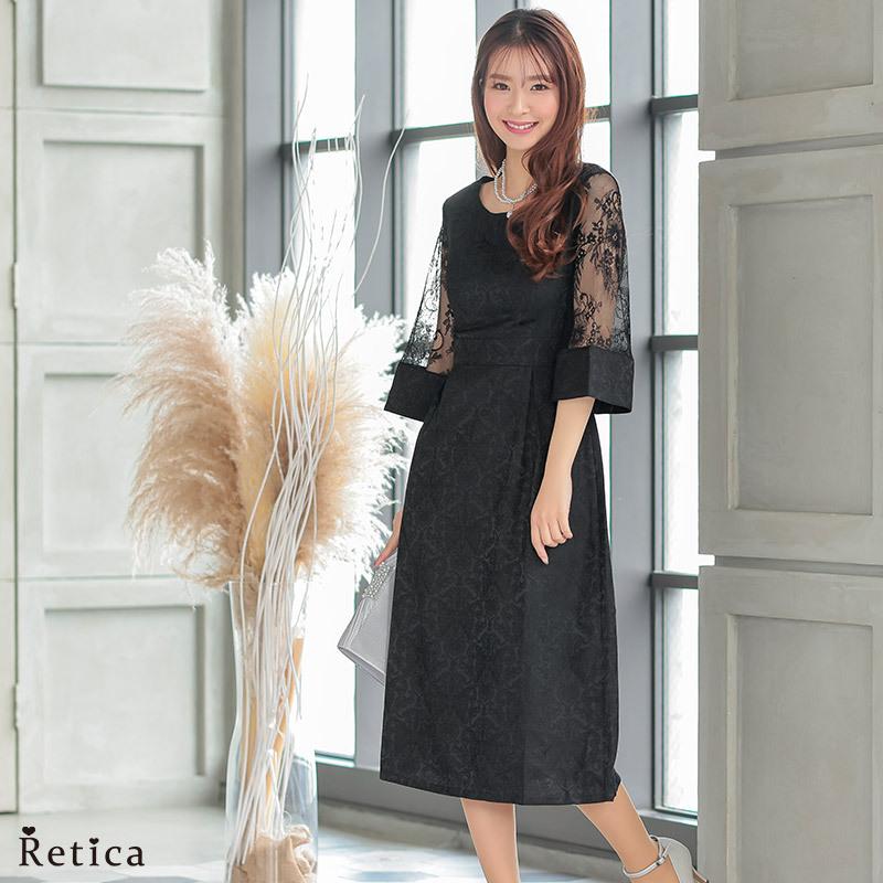 オープニング大放出セール パーティードレス 結婚式 フォーマル お呼ばれ 二次会 卒業式 入学式 体型カバー ワンピース 代 30代 40代 フレアスカート 謝恩会 春 秋 夏 Retica レティカ Mrt Md0 パーティードレスretica 通販 Yahoo ショッピング 初売りセール