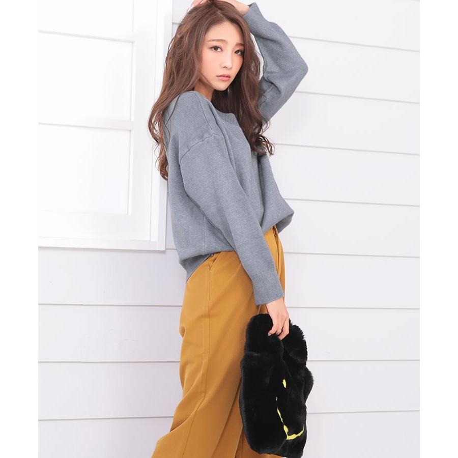 ニット レディース 長袖 セーター Vネック 袖スリットvネックざっくりニット ホワイト ベージュ グレー ブルー ブラック Natp313 パーティードレスretica 通販 Yahoo ショッピング