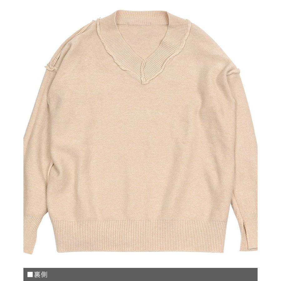 ニット レディース 長袖 セーター Vネック 袖スリットvネックざっくりニット ホワイト ベージュ グレー ブルー ブラック Natp313 パーティードレスretica 通販 Yahoo ショッピング