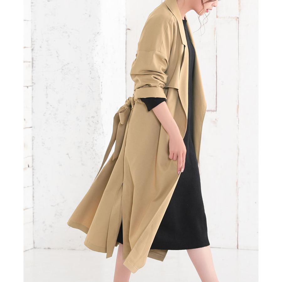 トレンチコート レディース きれいめ コート トレンチ ロング 秋 フォーマル オーバーサイズとろみトレンチ ベージュ Ninarobe ニーナローブ Ncoe49 パーティードレスretica 通販 Yahoo ショッピング