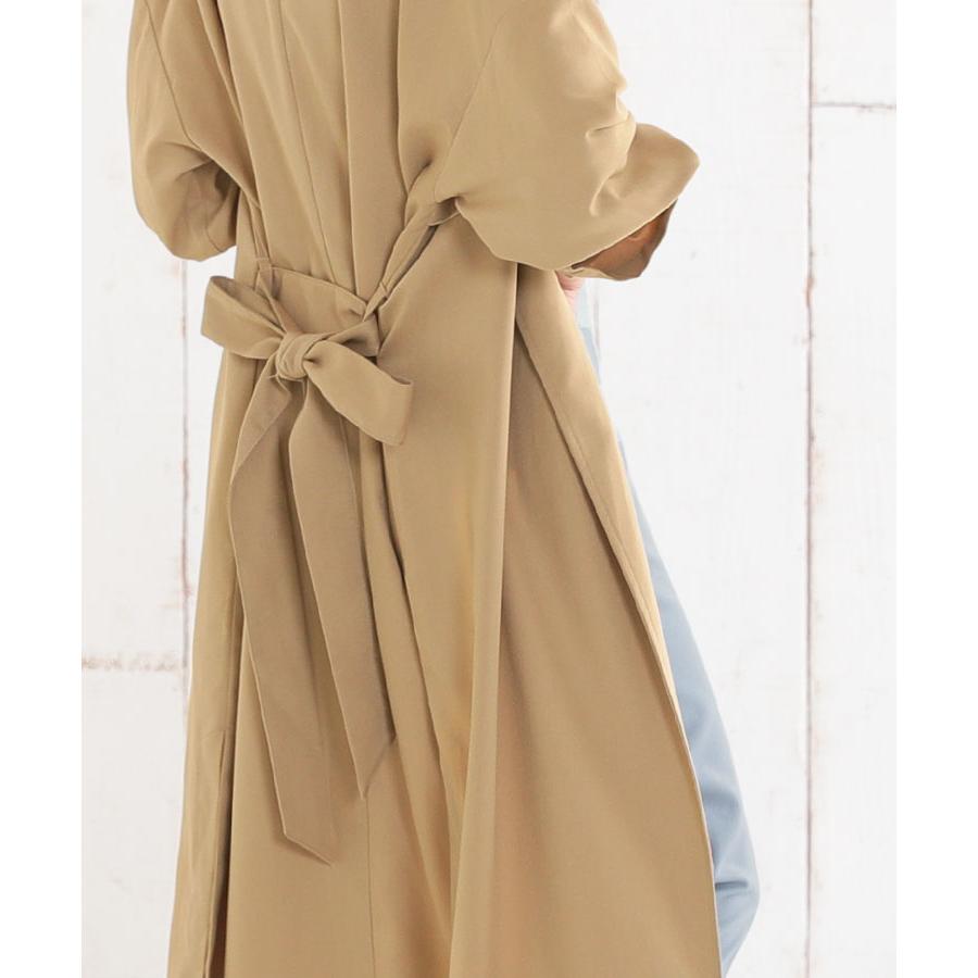 トレンチコート レディース きれいめ コート トレンチ ロング 秋 フォーマル オーバーサイズとろみトレンチ ベージュ Ninarobe ニーナローブ Ncoe49 パーティードレスretica 通販 Yahoo ショッピング