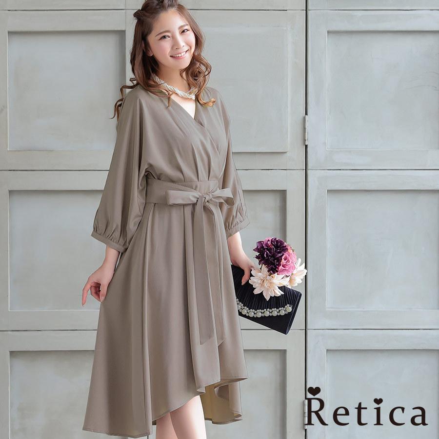 パーティードレス 結婚式 フォーマル お呼ばれ 二次会 卒業式 入学式 体型カバー フォーマル ワンピース 代 30代 40代 フレア 謝恩会 Retica レティカ Rt Md5be パーティードレスretica 通販 Yahoo ショッピング