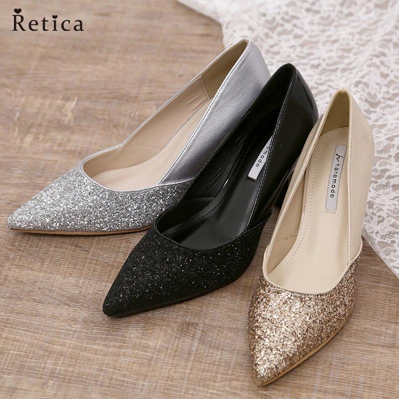 Retica パンプス ヒール ストラップ付き 結婚式 お呼ばれ 靴 Retica パンプス ヒール ストラップ付き 結婚式 お呼ばれ 靴
