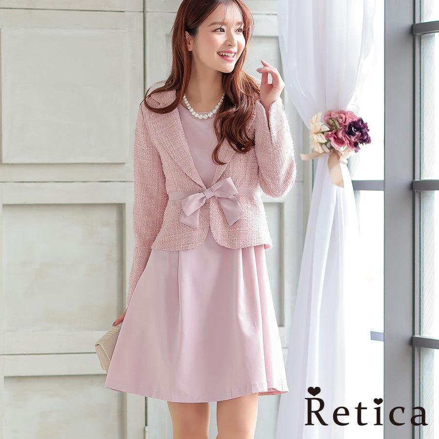 現金特価 Sサイズ パーティードレス 結婚式 フォーマル お呼ばれ 二次会 卒業式 入学式 ジャケット スーツ 代 30代 40代 ワンピーススーツ Retica レティカ 安い Kuljic Com