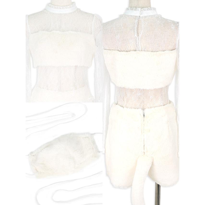 コスプレ ハロウィン 2022 アニマル ねこ 程よく魅せ コスプレ衣装 5点