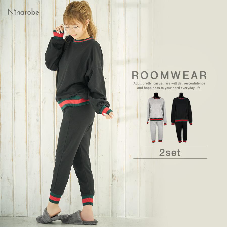 ルームウェア パジャマ 部屋着 レディース おしゃれ スウェットセットアップルームウェア Tk Rwk072 パーティードレスretica 通販 Yahoo ショッピング