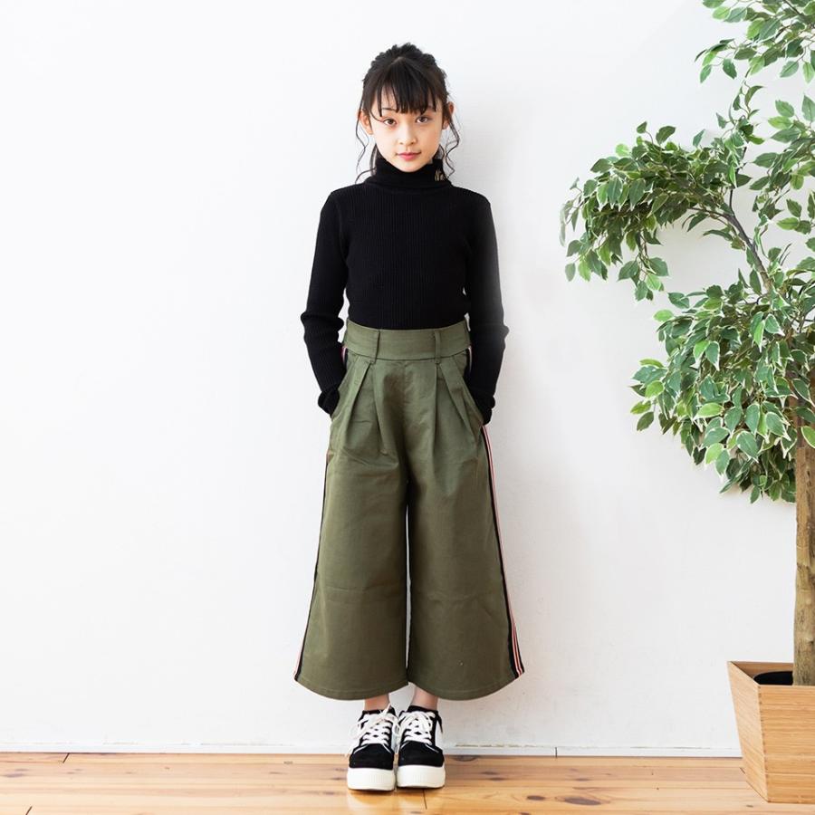 Sale サイドラインガウチョパンツ キッズ 女の子 小学生 ジュニア ガウチョ ワイド スカーチョ ボトムス 春 夏 秋 k Ninaetlina 通販 Yahoo ショッピング
