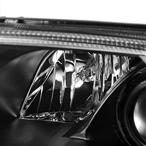 品質一番の 仕様-DチューニングLEDライトバープロジェクタヘッドライト黒Audi TT 1999-2006 L+Rペアヘッドライトランプアセンブリに対応