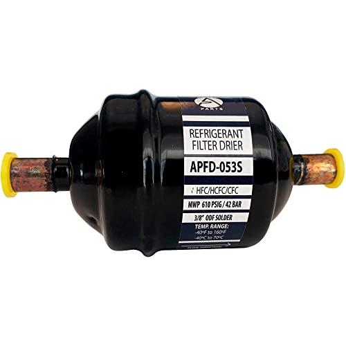 アップリパーツ液体ライン冷媒acフィルタードライヤーhvac冷凍053 S 3/8 ODF汗はんだ接続ユニバーサル一方向41/2長2ワイド