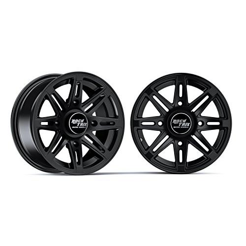 ブランド店 RockTrix RT 103 14 in ATV Wheels Rims 14 x 7 Black|4 x 137|5+2 Offset|includes 10 x 1.25 Spline Lug nuts|Compatible with Bombardier Can-Am Maveri