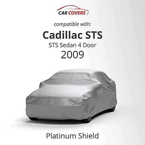 名入れ無料 2009 Cadillac STSセダンに対応したプラチナシールド耐候性車カバー4ドア-屋外&屋内-水からの保護#ECMARCO#%雪#%サン-フリース裏地#CableLock##ECMARCO#%収