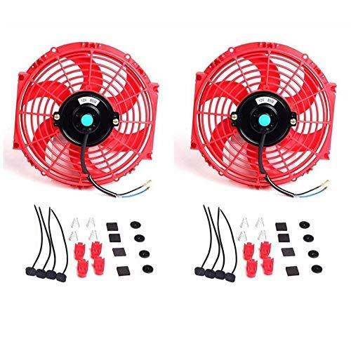 MAGQOO 10茶ブールエクフォルテ12 Vユニバーサルスリムファンプッシュプル・エレクトリックラジエーター冷却ファン800 CFM