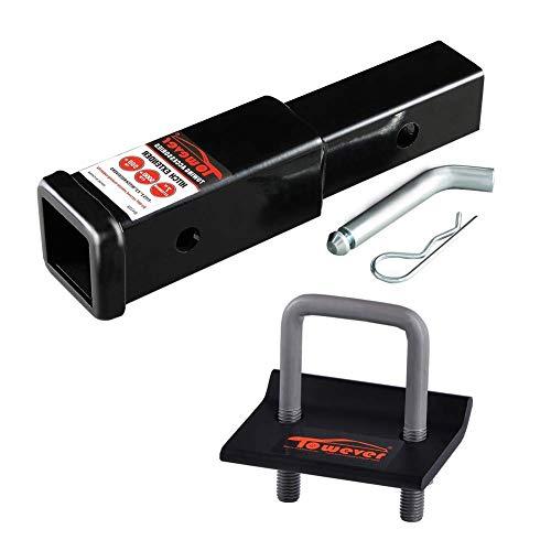 TWith 84332 P Trailer Hitch Extender 7 inchヒッチピン付き、クリップ付き84703 Trailer