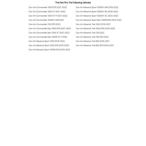 みラッピング無料 Can-Am Maverick Sport用Aピラーマウント付TUSK Alloy UTVミラーキット1000 RX RC 2019-2022