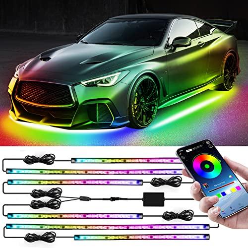 6 pcs Underglow LED Lighting KitECMAZ Dream Color Chasing Underglow