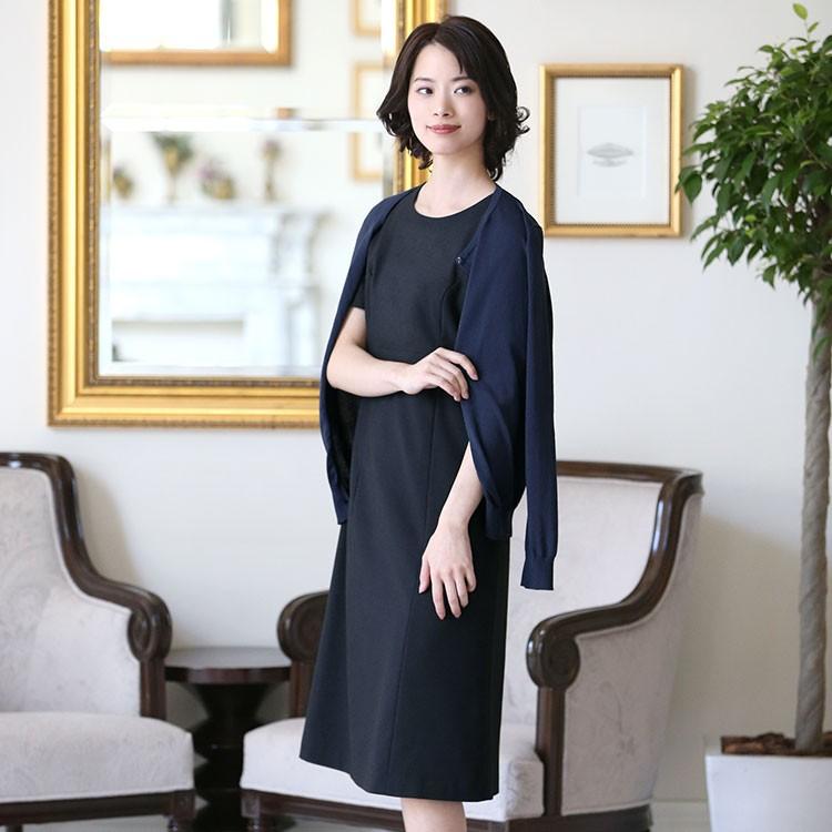 nina's（ニナーズ） カーディガン レディース 濃紺 紺 長袖 クルー
