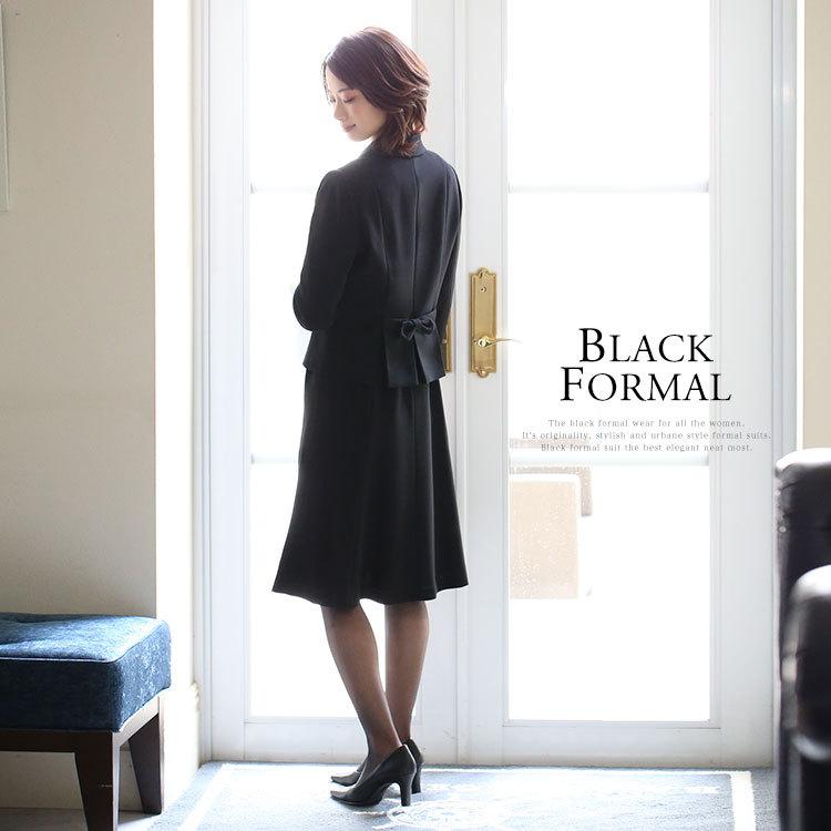 【仲万美さん ドラマ着用】 喪服 レディース ブラックフォーマル 礼服 ワンピース スーツ 大きいサイズ ロング丈 卒業式 30代 40代 50代 60代 CD-005 送料無料 | nina's（ファッション） | 03