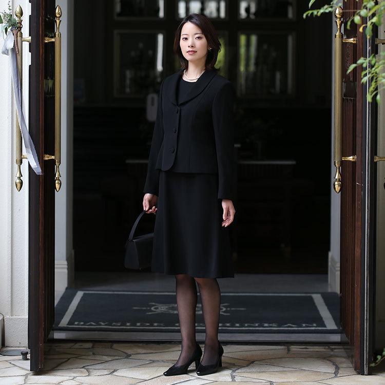 【仲万美さん ドラマ着用】 喪服 レディース ブラックフォーマル 礼服 ワンピース スーツ 大きいサイズ ロング丈 卒業式 30代 40代 50代 60代 CD-005 送料無料 | nina's（ファッション） | 07