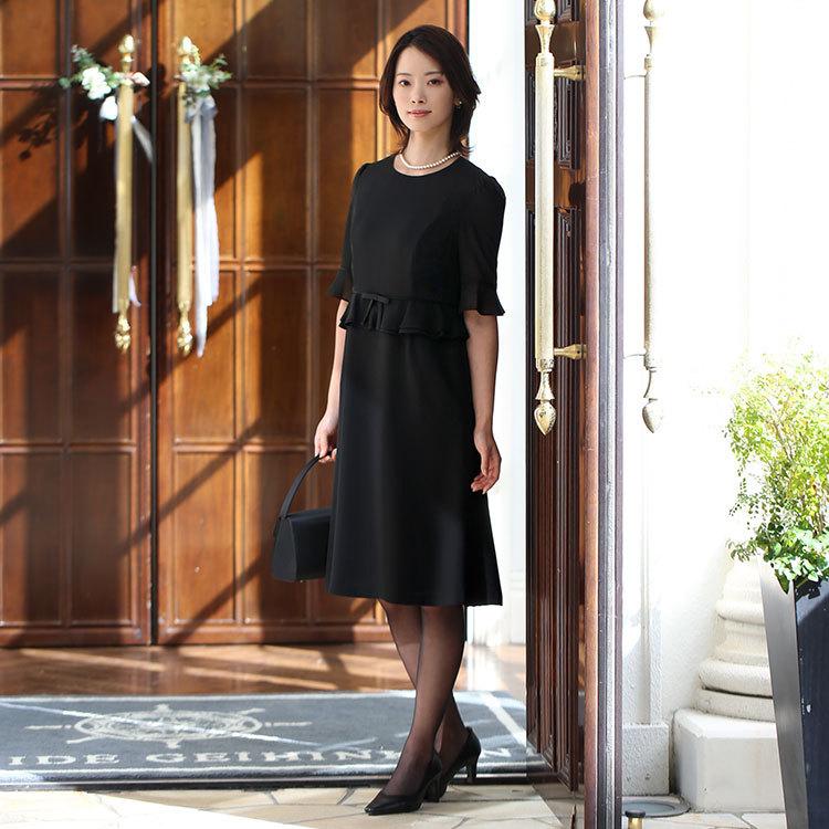 フォーマルドレス  喪服 楽天市場】美品【中古】昭和ドレス SHOWA DRESS ブラック