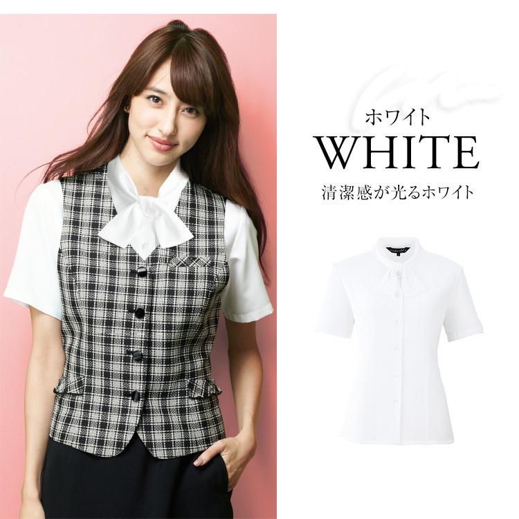 ジョア 事務服 ブラウス 半袖 レディース 制服 仕事服 オフィス