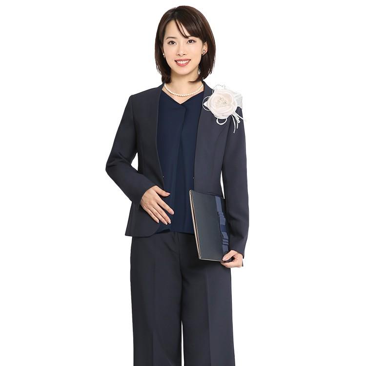nina's(ファッション) ブラウス レディース オフィス 紺 七分 nina's(ファッション) ブラウス レディース オフィス 紺 七分