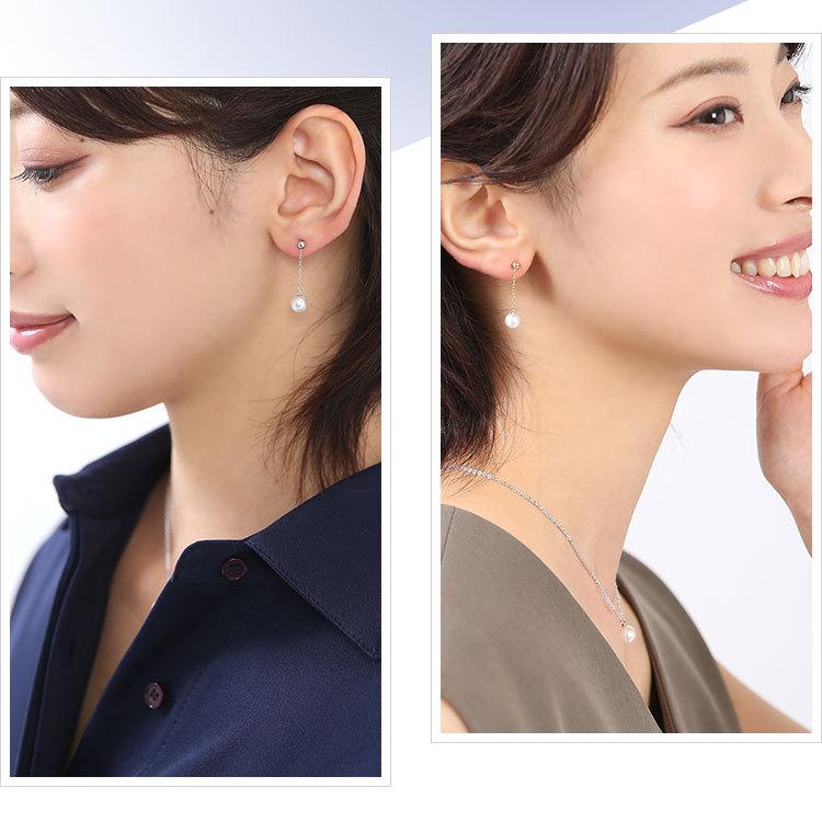 nina's(ファッション) アコヤ真珠 ピアス 5.5-6.0mm K18 K14WG nina's(ファッション) アコヤ真珠 ピアス 5.5-6.0mm K18 K14WG