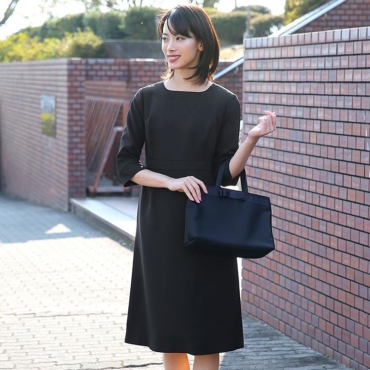 nina's（ファッション） ワンピース レディース 黒 洗える 大きい