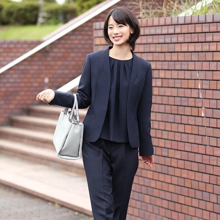 ブラウス レディース オフィス 紺 半袖 フォーマル 入学式 通勤  