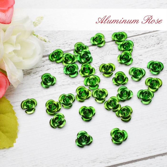 アルミ 薔薇 6mm30個 セット 11緑 Uv レジン パーツ セット 材料 レジン用パーツ レジン用品 素材 入れ物 Nn Alrose6 011 アクセサリーパーツnina Yahoo 店 通販 Yahoo ショッピング