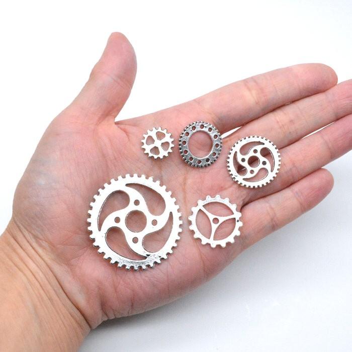 歯車パーツ シルバー 歯車 パーツ 素材 材料 ハンドメイド
