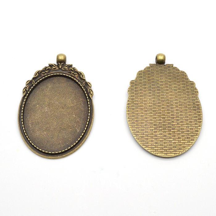 ミール皿 楕円 柄 金古美 5個セット 3 パーツ ハンドメイド