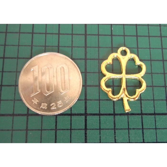 四葉のクローバー空枠 ゴールド 4個 レジン枠 UVレジンパーツ セット 