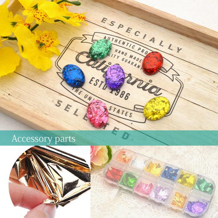 ホイル カラー 12色セット Uvレジン おしゃれ かわいい アクセサリー キーホルダー クラフト デコパーツ デザイン ネックレス ハンドメイド レジン 封入 手作り 手芸 材料 簡単 素材 金箔 金箔風 最大95 オフ 金箔風