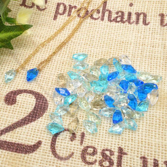 アイスビーズ マリン サマー 10個セット ビーズ 夏 デコパーツ UV