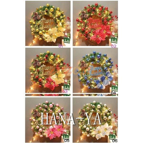 早割クーポン Christmasクリスマスリース玄関飾り 電球付き ６色ドア飾りクリスマス飾り おしゃれ40cm 壁掛け 店舗用 法人用 装飾 玄関 や壁がおしゃれに 最安値に挑戦 Tiebreak Fr