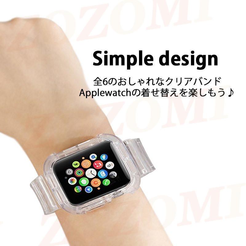 一番の 韓国 Apple Watch 用 クリアバンド 42 44mm