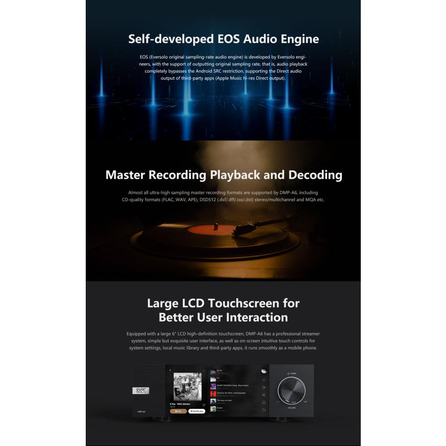 【訳あり品】 EVER SOLO DMP-A6 メディア ボックス ストリーマー エバーソロ DMP-A6 デジタルキャストデコードオールインワンストリーミングロスレス音楽HiFiプレーヤ 【SK2038496790】(73140円)