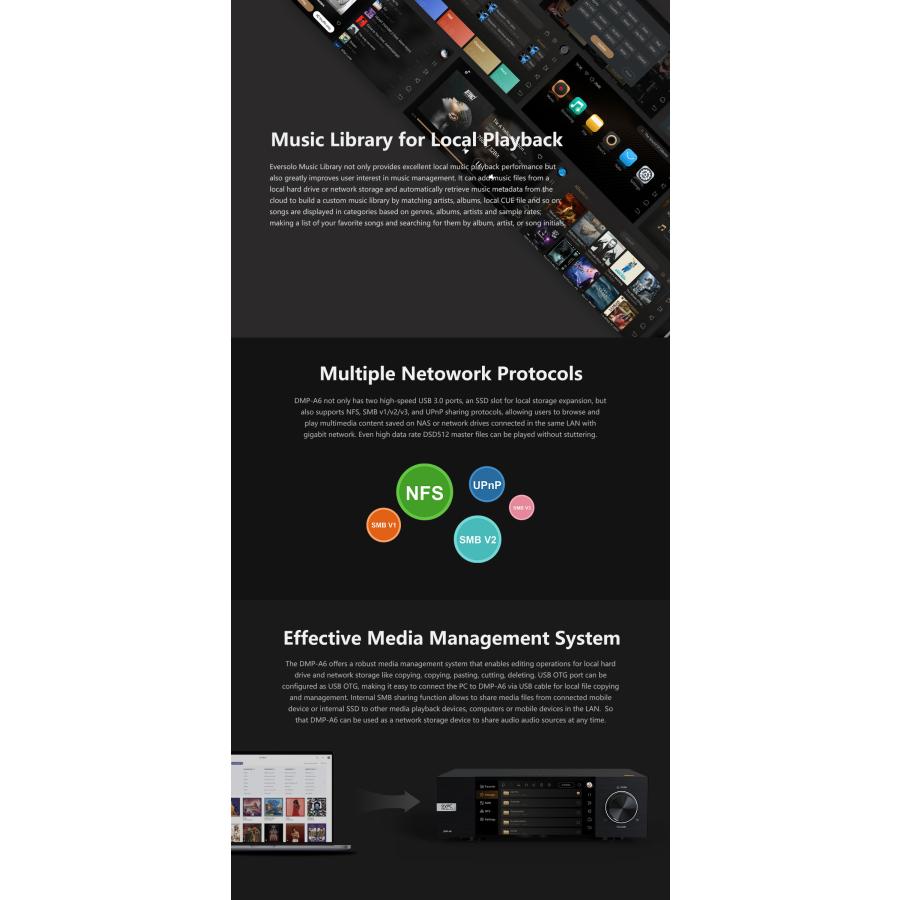【訳あり品】 EVER SOLO DMP-A6 メディア ボックス ストリーマー エバーソロ DMP-A6 デジタルキャストデコードオールインワンストリーミングロスレス音楽HiFiプレーヤ 【SK2038496790】(73140円)