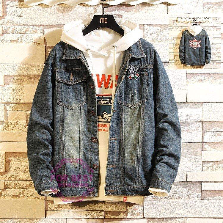 デニムジャケット メンズ Gジャン ジージャン 星柄 ジャケット ショート丈 秋 冬 ヴィンテージ 新品 Fb Zozomi 通販 Yahoo ショッピング