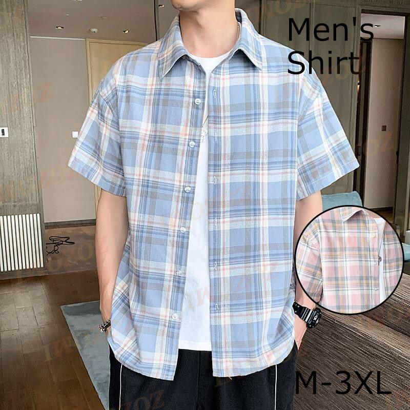 シャツ メンズ 半袖シャツ チェック柄 吸汗速乾 トップス カジュアルシャツ 夏服 お兄系 シャツ 快適 かっこいい 通勤 紳士服 夏服 サマー Lyx Zozomi 通販 Yahoo ショッピング