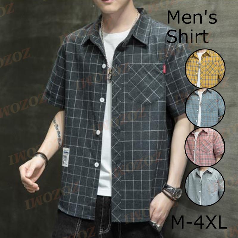 チェックシャツ メンズ 半袖シャツ ネルシャツ カジュアルシャツ 半袖 トップス 大きいサイズ お兄系 ゆったり 夏 Lyx Zozomi 通販 Yahoo ショッピング