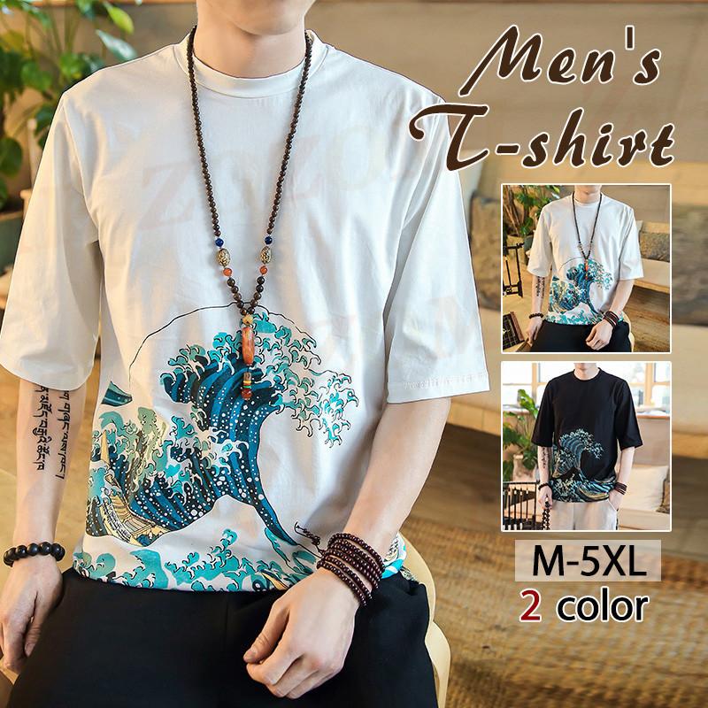 チャイナ服 メンズ 七分袖 7分袖 Tシャツ メンズtシャツ クルーネック 薄手 トップス 涼しい 夏 夏物 Ssk Zozomi 通販 Yahoo ショッピング