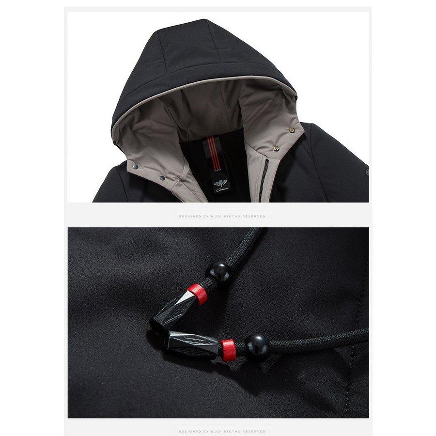 お歳暮 防寒 50代ファッション 40代 高級 秋冬 アウター メンズ ダウンコート 防風 防寒アウター アウトドア 冬物 暖かい ダウンコート カラー 黒 Pathwaysfl Org