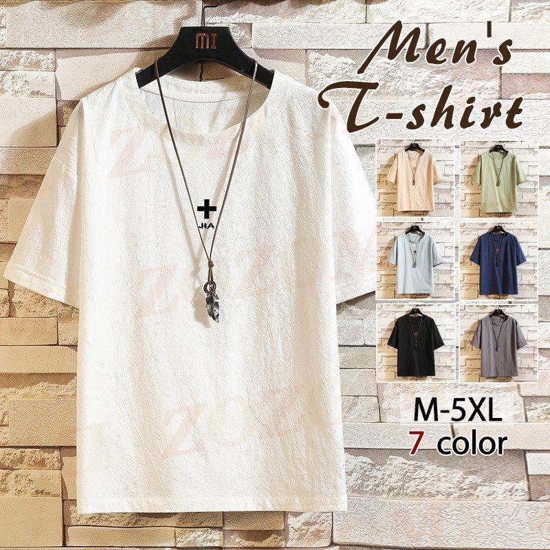 五分袖 tシャツ メンズ Tシャツ ゆったり トップス ビッグシルエット クルーネック ティーシャツ オーバーサイズ ssk20042112ZOZOMI 通販 Yahoo!ショッピング